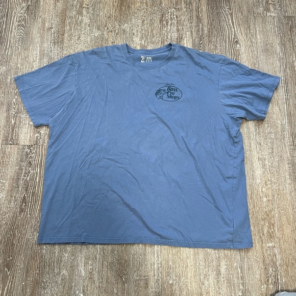 Bass Pro Shops Blue Short Sleeve Tee - Picture 1 of 5